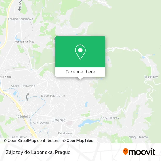 Zájezdy do Laponska map