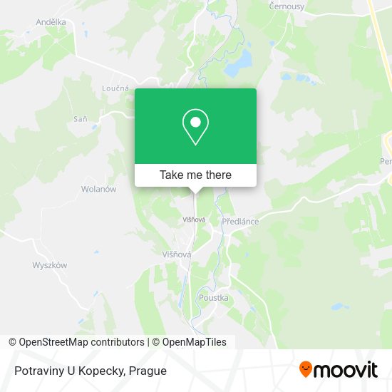 Карта Potraviny U Kopecky