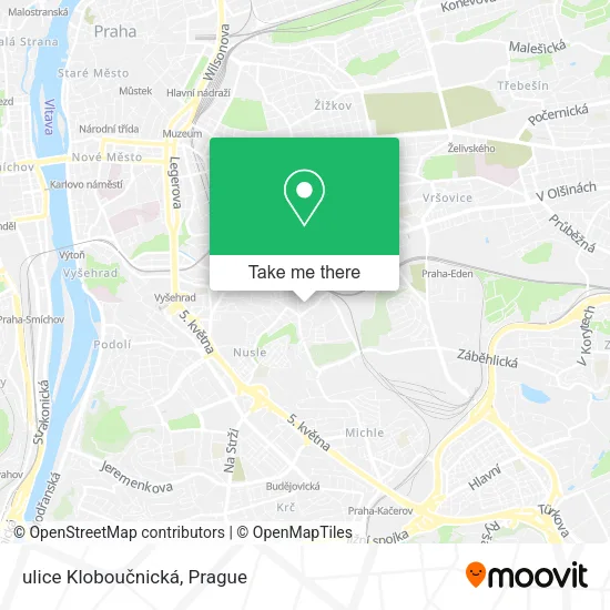Карта ulice Kloboučnická