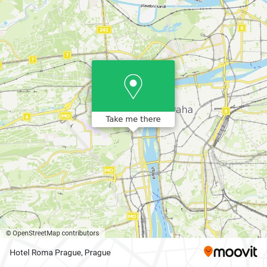 Hotel Roma Prague map