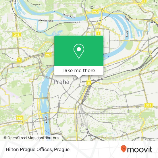 Hilton Prague Offices map