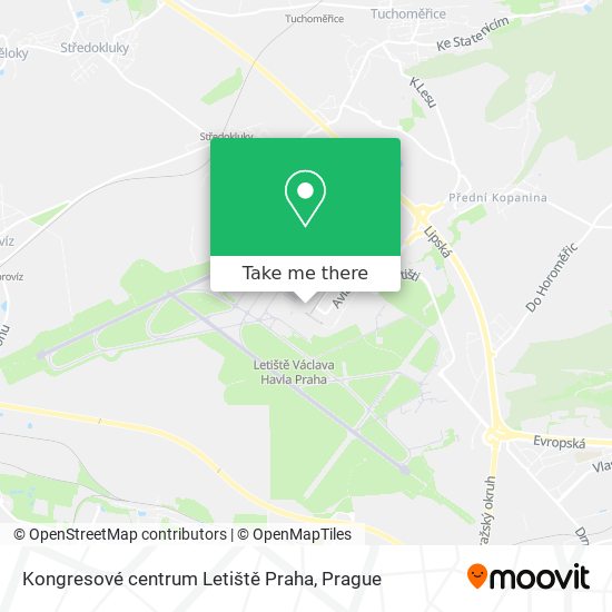 Kongresové centrum Letiště Praha map