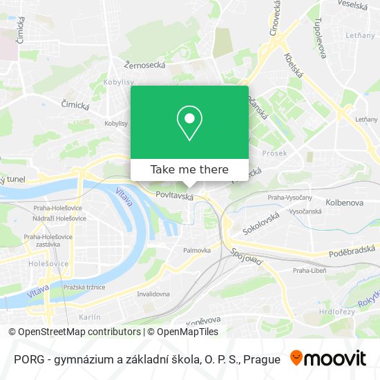 PORG - gymnázium a základní škola, O. P. S. map