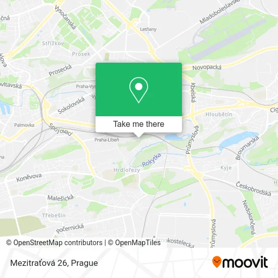 Карта Mezitraťová 26