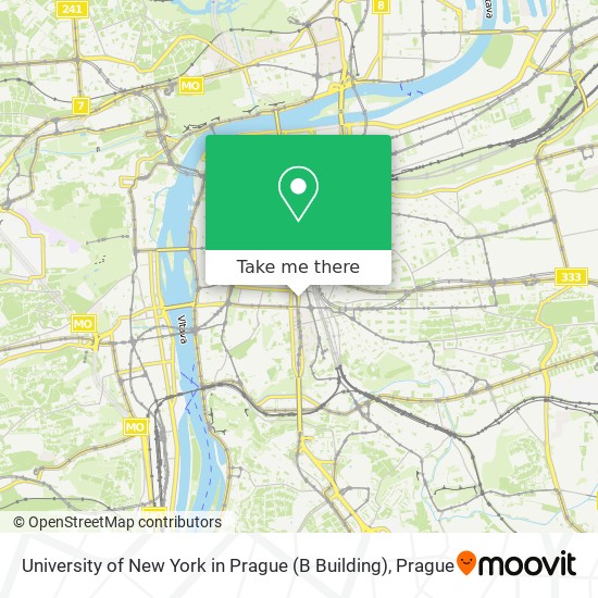 University of New York in Prague (B Building) map