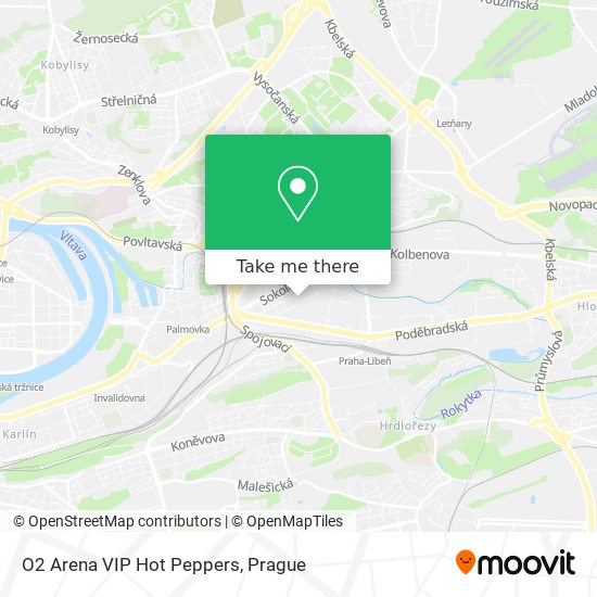 O2 Arena VIP Hot Peppers map
