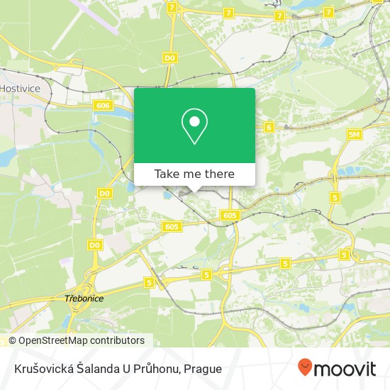 Krušovická Šalanda U Průhonu map