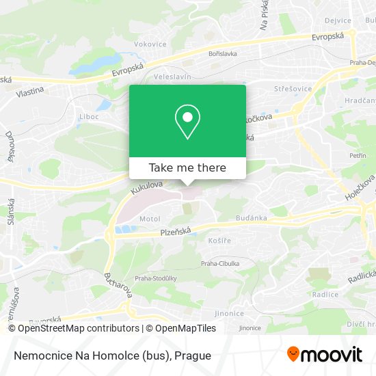 Nemocnice Na Homolce (bus) map