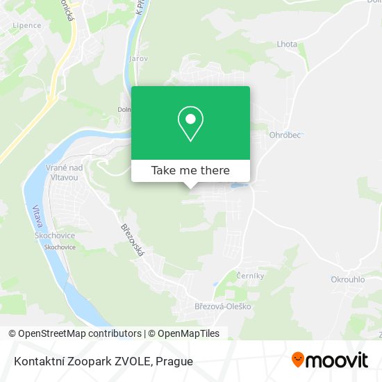 Карта Kontaktní Zoopark ZVOLE