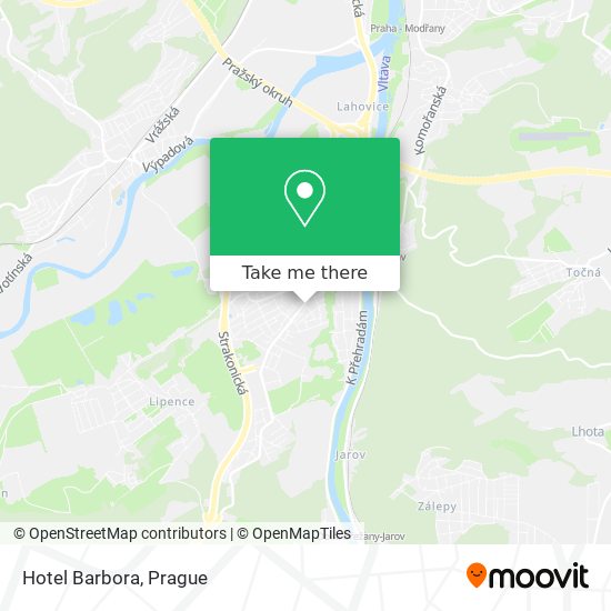 Hotel Barbora map