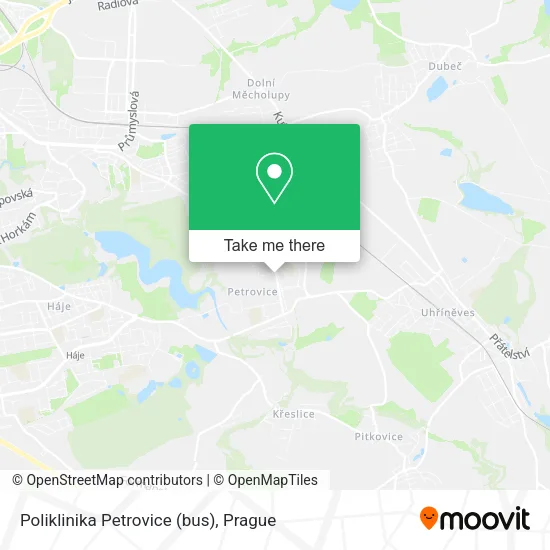 Карта Poliklinika Petrovice (bus)