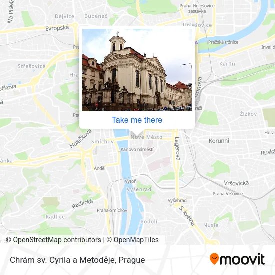 Карта Chrám sv. Cyrila a Metoděje