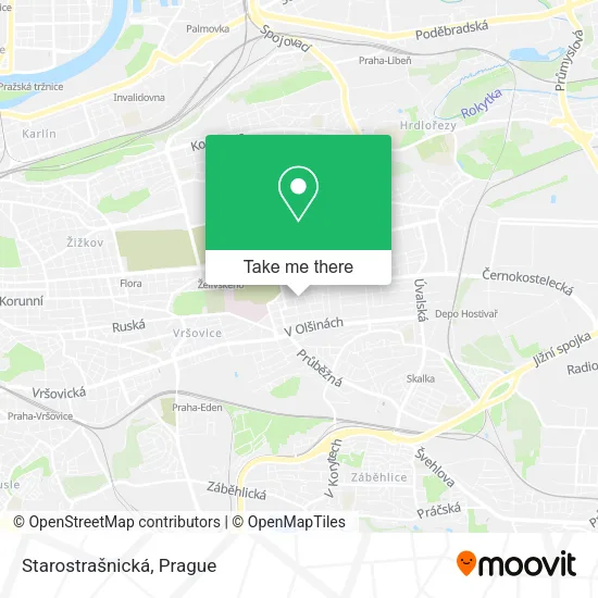 Карта Starostrašnická