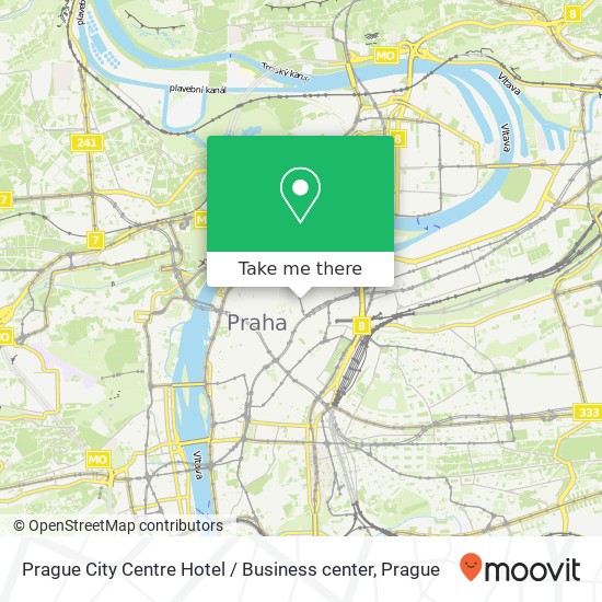 Prague City Centre Hotel / Business center map