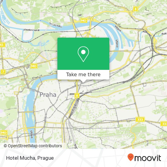 Hotel Mucha map