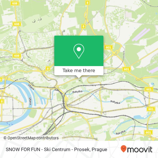 SNOW FOR FUN - Ski Centrum - Prosek map