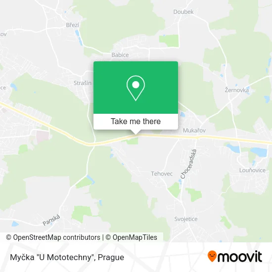 Карта Myčka "U Mototechny"