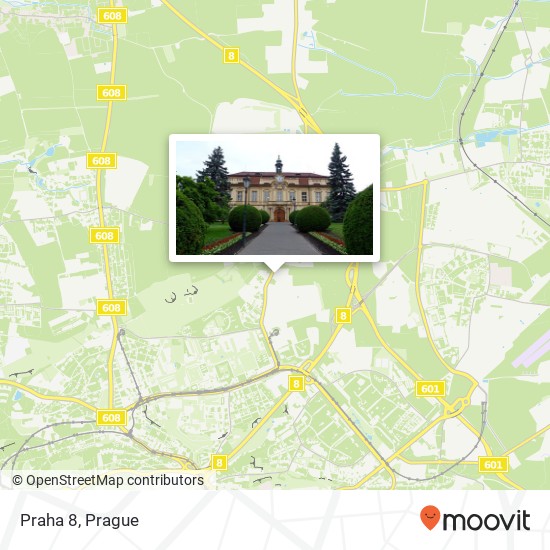 Praha 8 map
