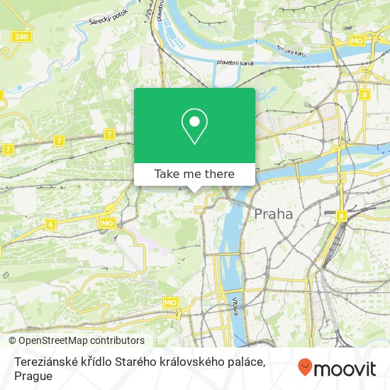 Tereziánské křídlo Starého královského paláce map