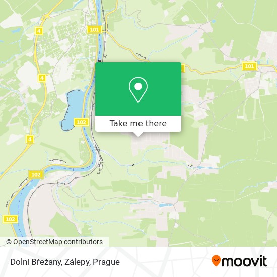 Dolní Břežany, Zálepy map