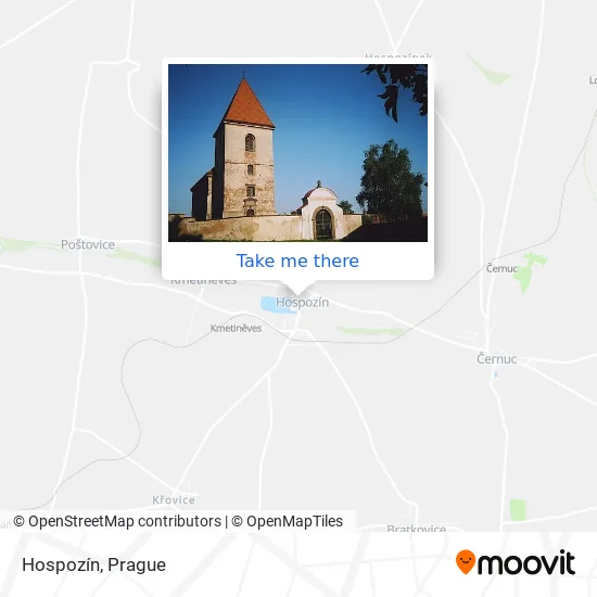 Карта Hospozín