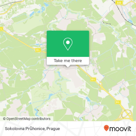 Sokolovna Průhonice map