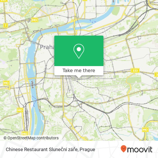 Chinese Restaurant Sluneční záře map