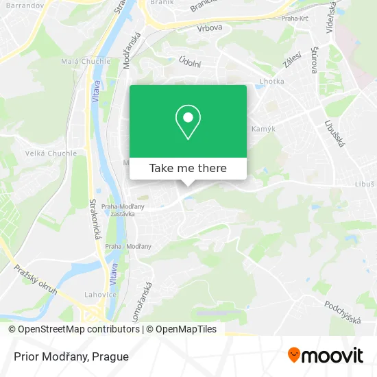Карта Prior Modřany