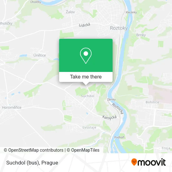 Suchdol (bus) map