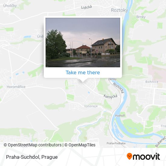 Praha-Suchdol map