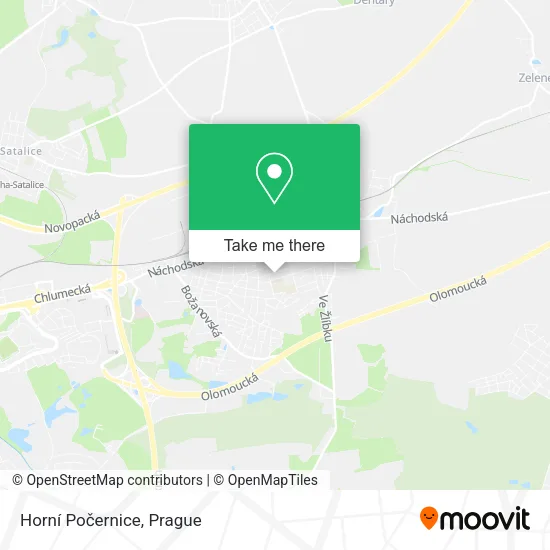 Карта Horní Počernice