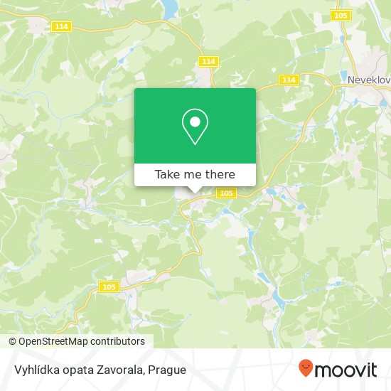 Vyhlídka opata Zavorala map