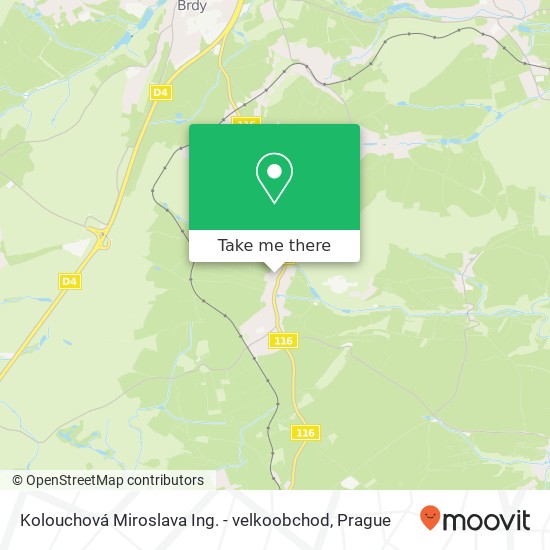 Kolouchová Miroslava Ing. - velkoobchod map