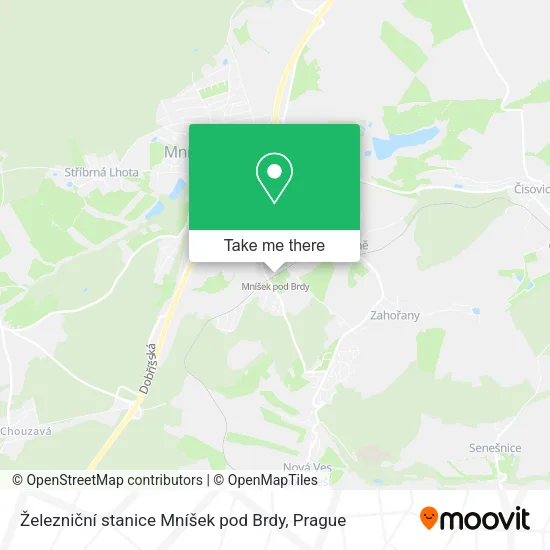 Карта Železniční stanice Mníšek pod Brdy