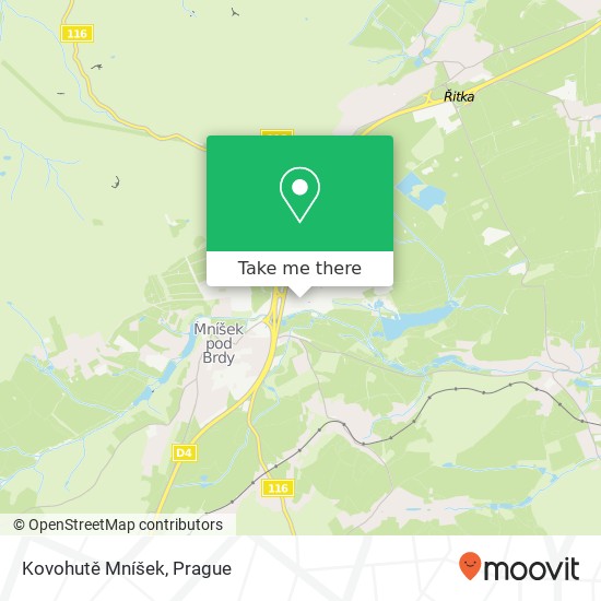 Kovohutě Mníšek map