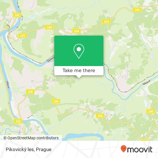 Pikovický les map