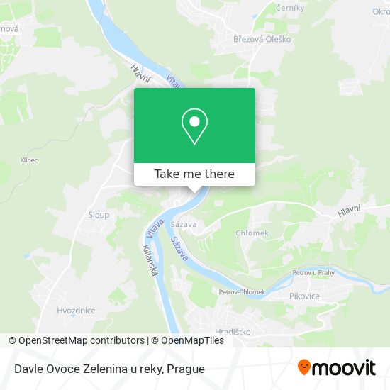 Davle Ovoce Zelenina u reky map