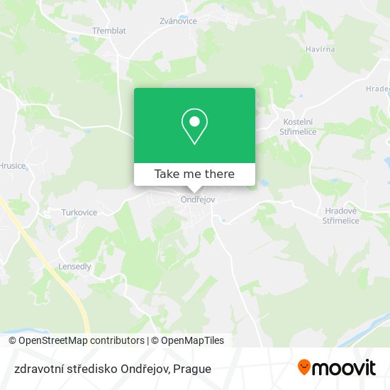 zdravotní středisko Ondřejov map