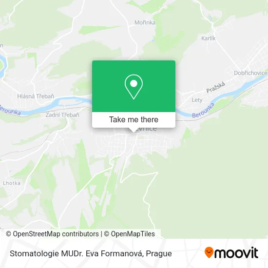 Карта Stomatologie MUDr. Eva Formanová