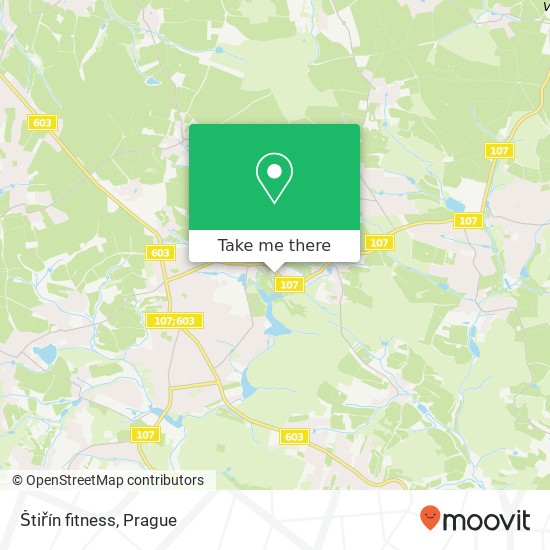 Карта Štiřín fitness