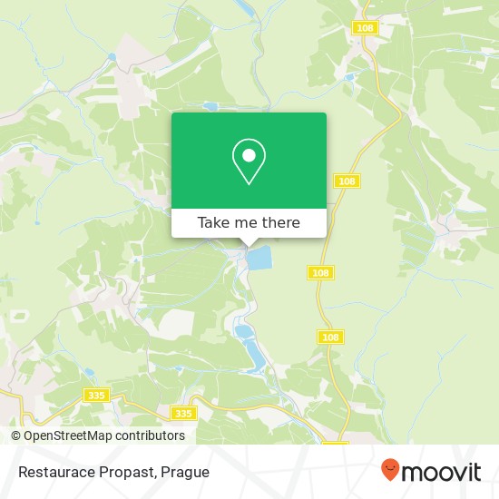 Restaurace Propast map