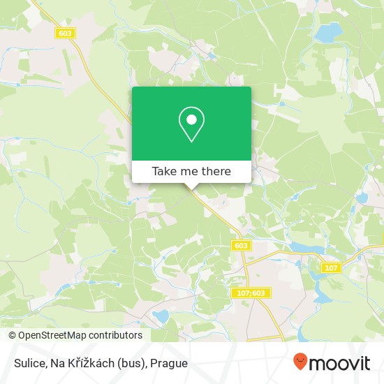 Sulice, Na Křížkách (bus) map