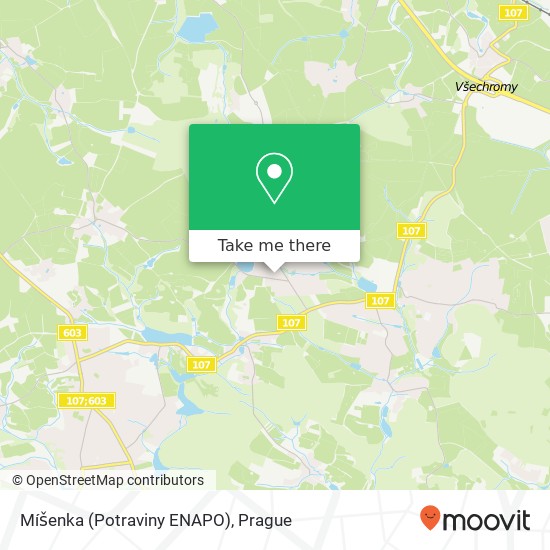 Míšenka (Potraviny ENAPO) map