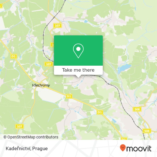 Kadeřnictví map