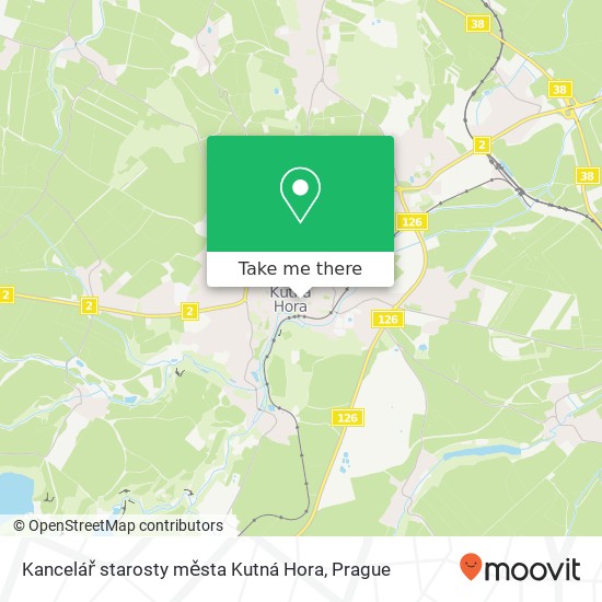 Kancelář starosty města Kutná Hora map