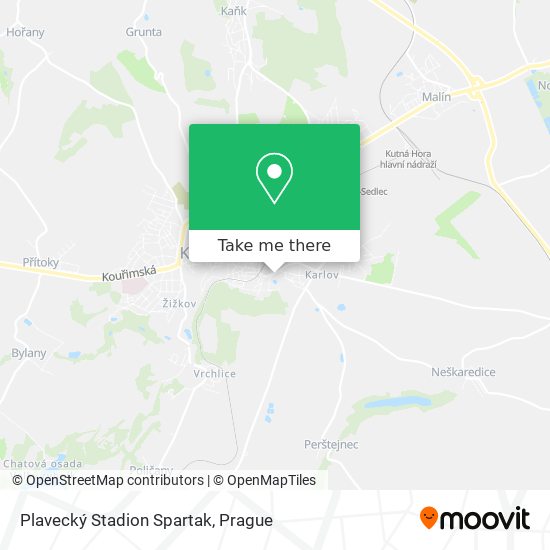 Plavecký Stadion Spartak map
