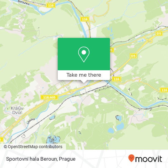 Sportovní hala Beroun map