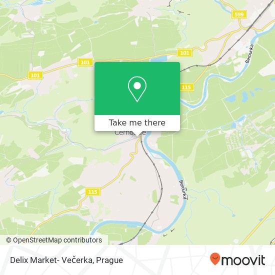 Delix Market- Večerka map