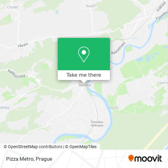 Pizza Metro map