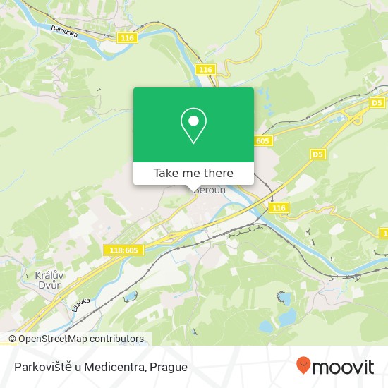 Parkoviště u Medicentra map